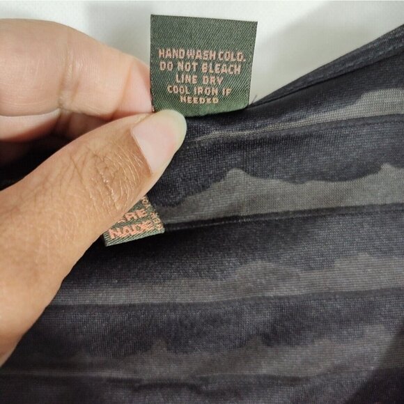 Serenade Layered Knit Tank Top Women Size L Metallic Brown Black Sleeveless - Picture 5 of 5